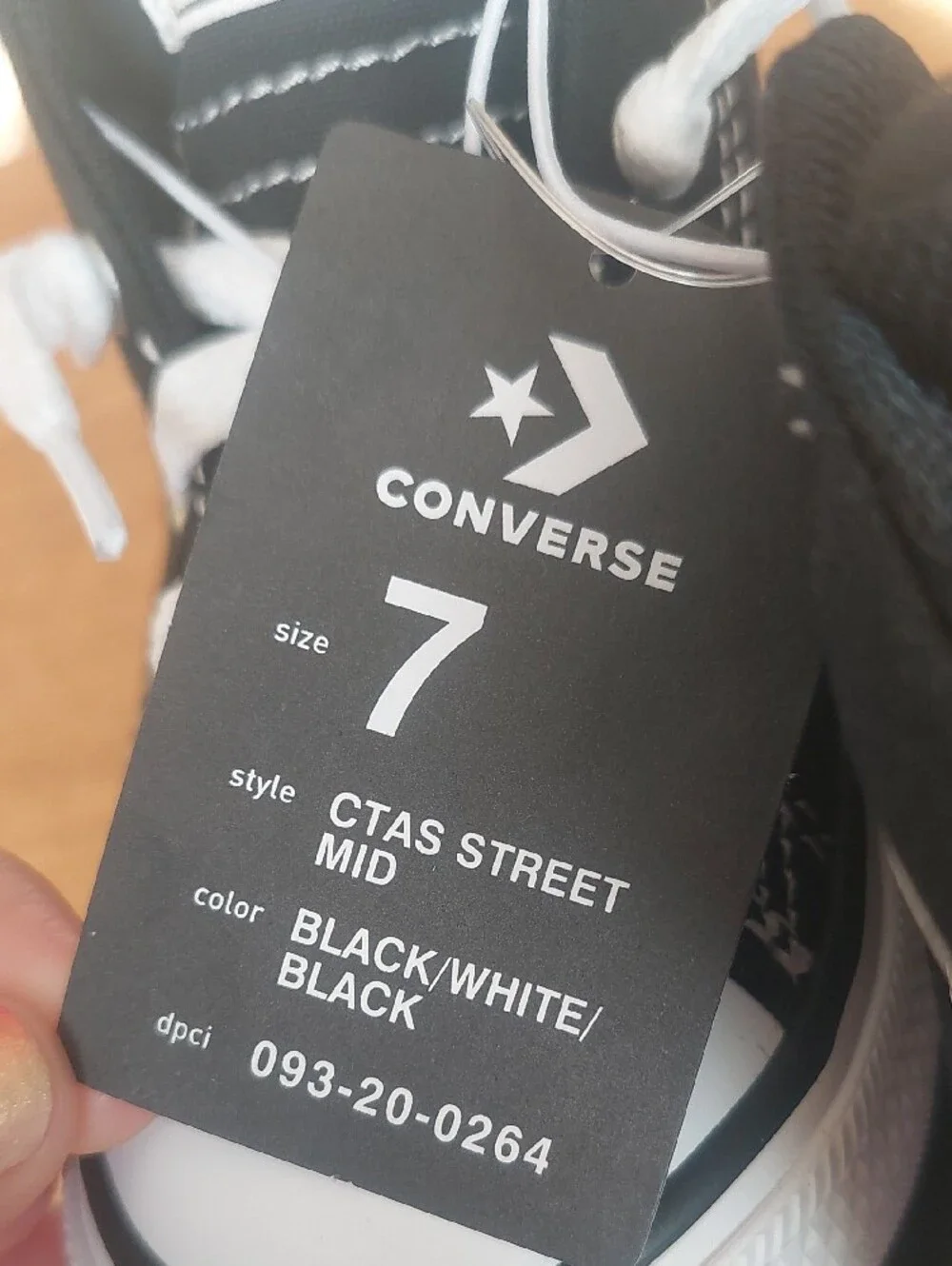 Converse Kids Black and White Chuck Taylor Mid Top Sneakers